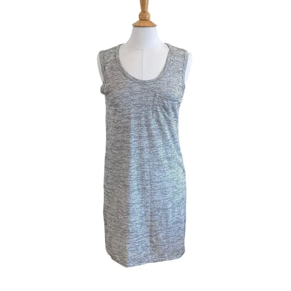 J. Crew Sleeveless Gray T-Shirt Dress / Beach Cover-Up, Minimalist, Size S